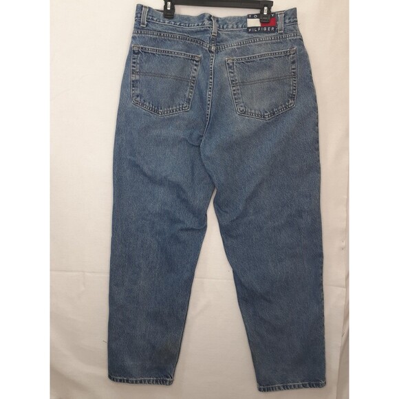 Tommy Hilfinger Men's 36x30 Jeans Straight Blue Denim Western Cowboy Light Wash - Picture 5 of 10